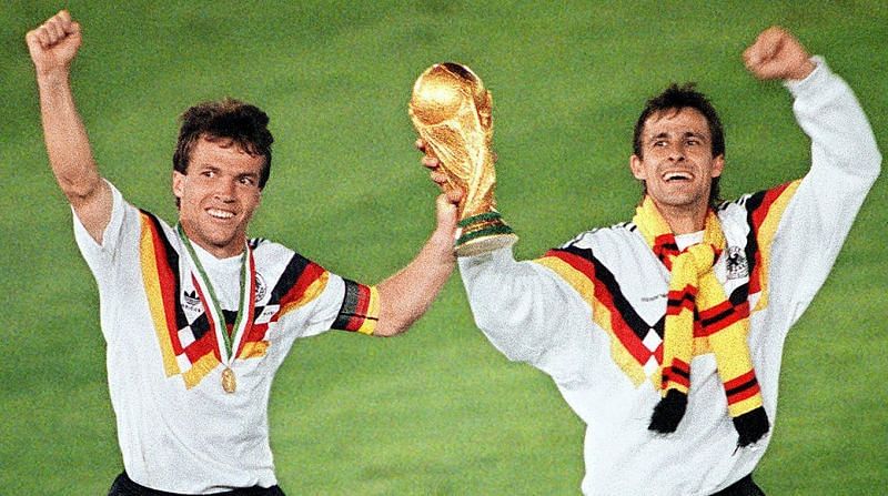 Lothar Matthuas and Pierre Littbarski (cred: DFB.de)